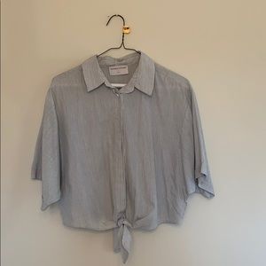 Modern Citizen size small short sleeve tie blouse